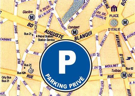 Place de parking à louer - Paris 75013 - 117 Boulevard Auguste Blanqui, Paris 13e Arrondissement, Île-de-France, France - 85 euros