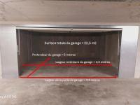 location grand garage PMR 22.5 m2