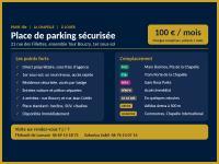 Location de parking (sous-sol) - Paris 18 - 21 rue des Fillettes